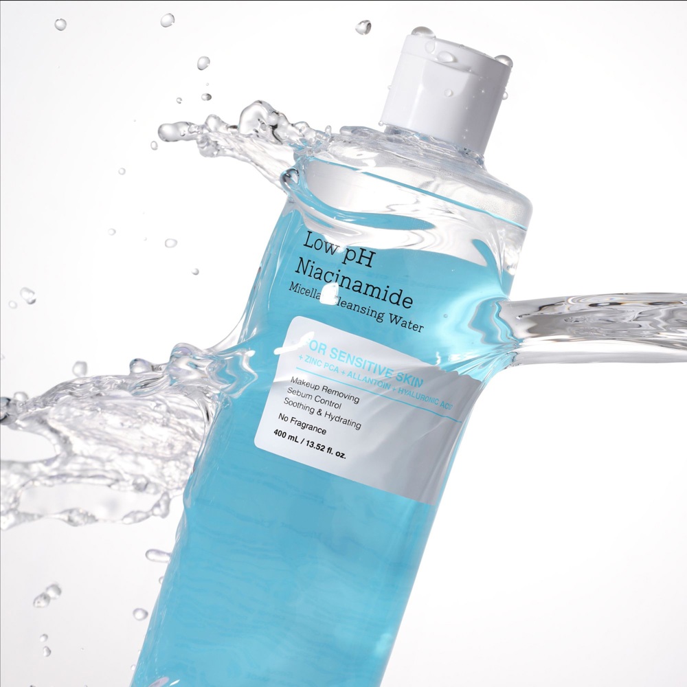 Low pH Niacinamide Micellar Cleansing Water, 400ml
