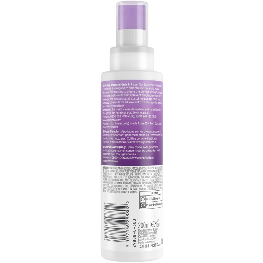 Frizz Ease Daily Miracle Leave-In Conditioner, 200ml