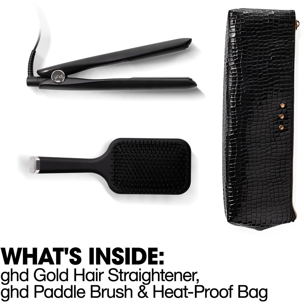 Gold Hair Straightener Gift Set