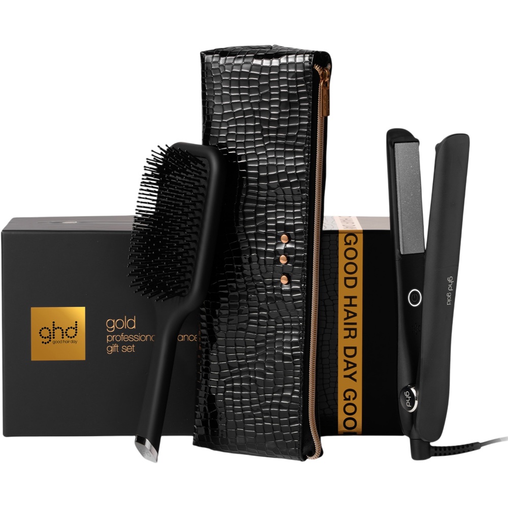 Gold Hair Straightener Gift Set