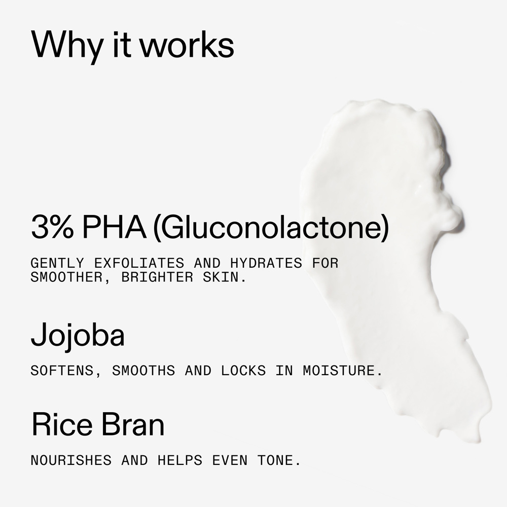 PHA Exfoliating and Hydrating Body Water Cream, 150ml