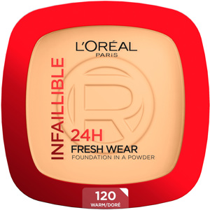 Infaillible 24H Fresh Wear Powder Foundation, 120 Warm Undertone