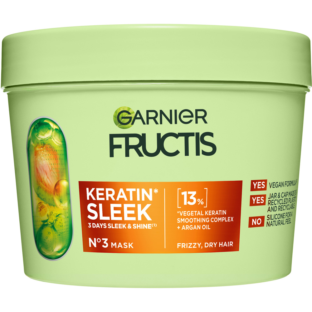 Garnier Fructis Keratin Sleek Hair Mask, 370ml, Hiusnaamio