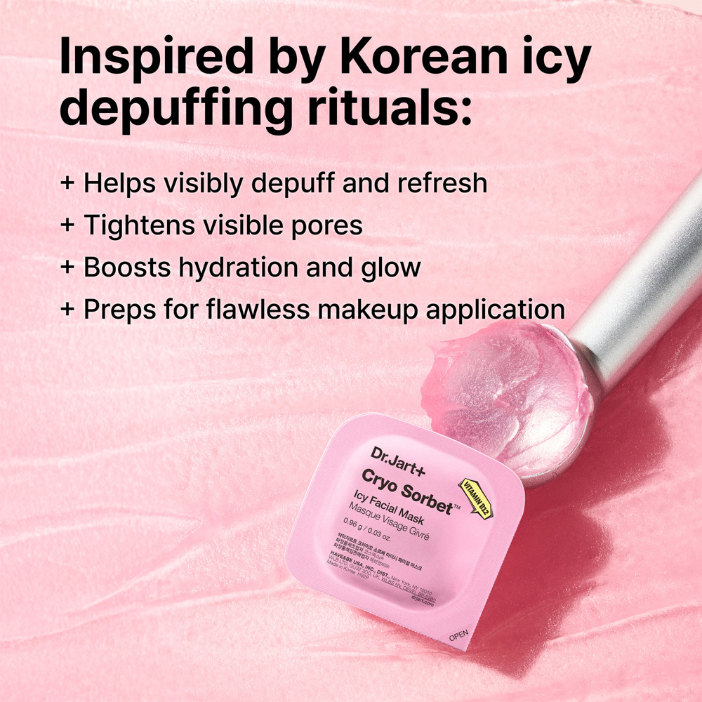 Cryo Sorbet Icy Facial Mask, 4-Pack