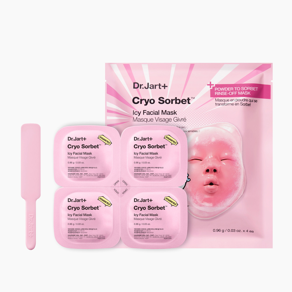 Cryo Sorbet Icy Facial Mask, 4-Pack