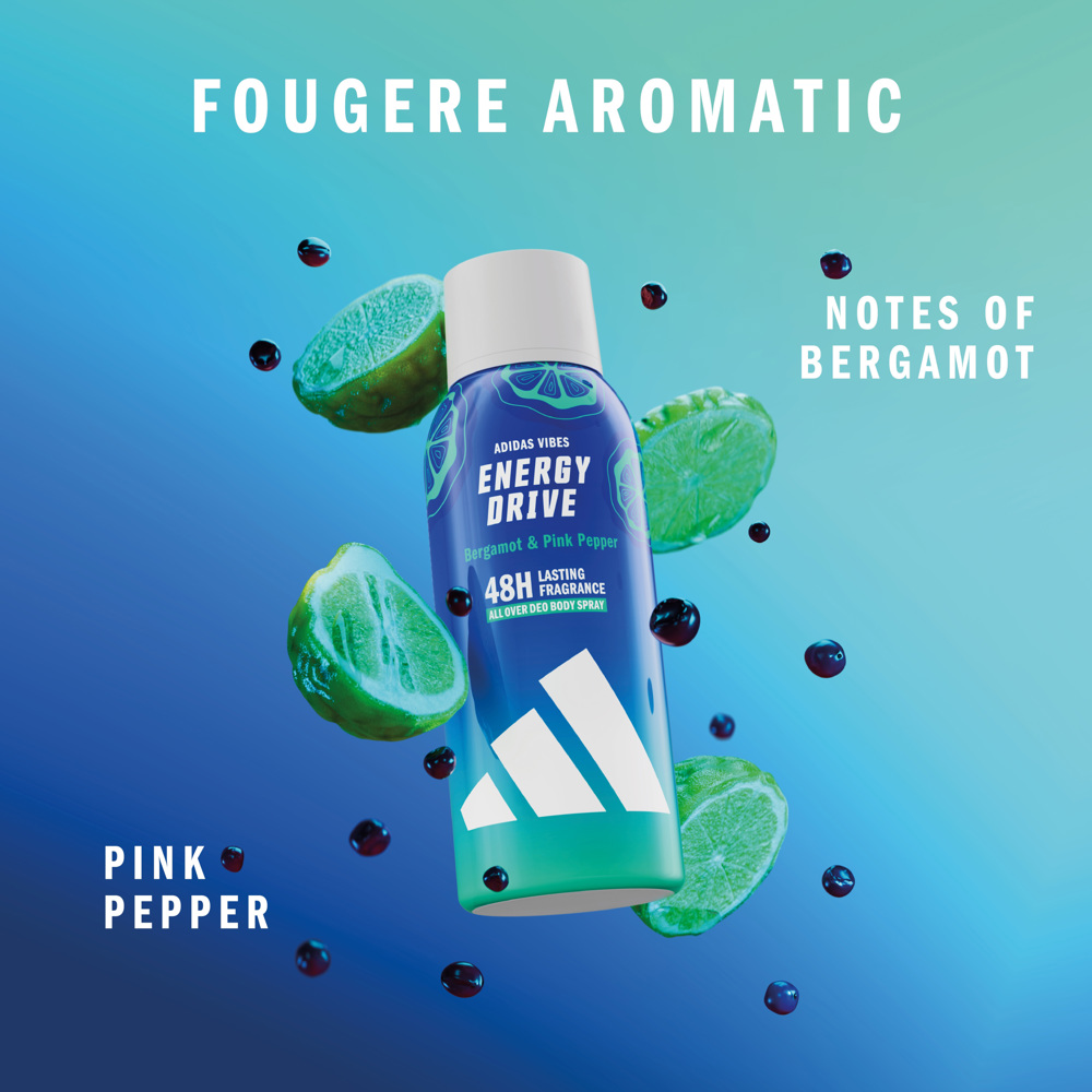 Vibes Energy Drive Deo Spray, 150ml