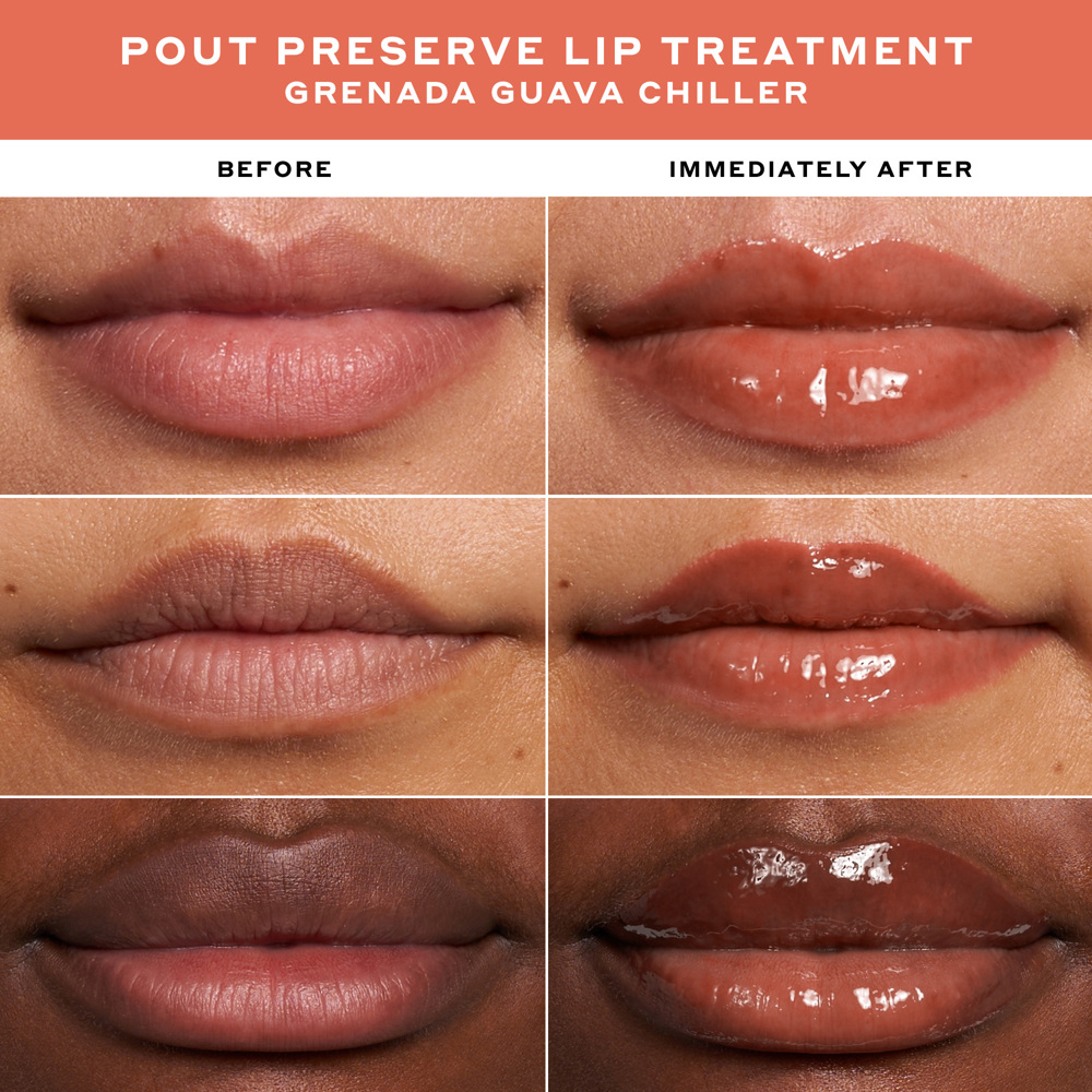Pout Preserve Peptide Lip Treatment Mini Chiller Set, 4x7ml