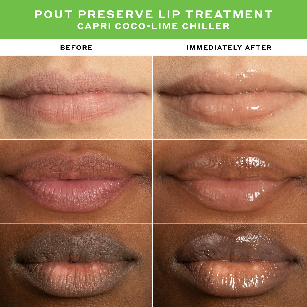 Pout Preserve Peptide Lip Treatment Mini Chiller Set, 4x7ml