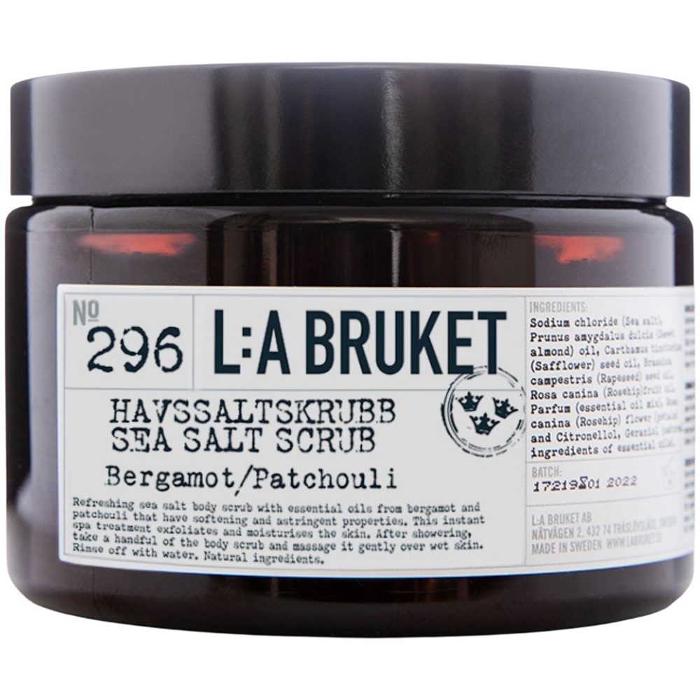 296 Sea Salt Scrub Bergamot/Patchouli, 420g
