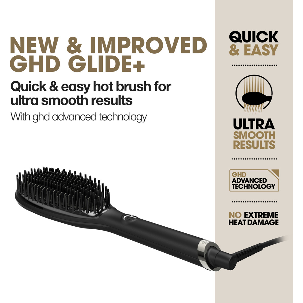 Glide+ Smoothing Hot Brush, Black