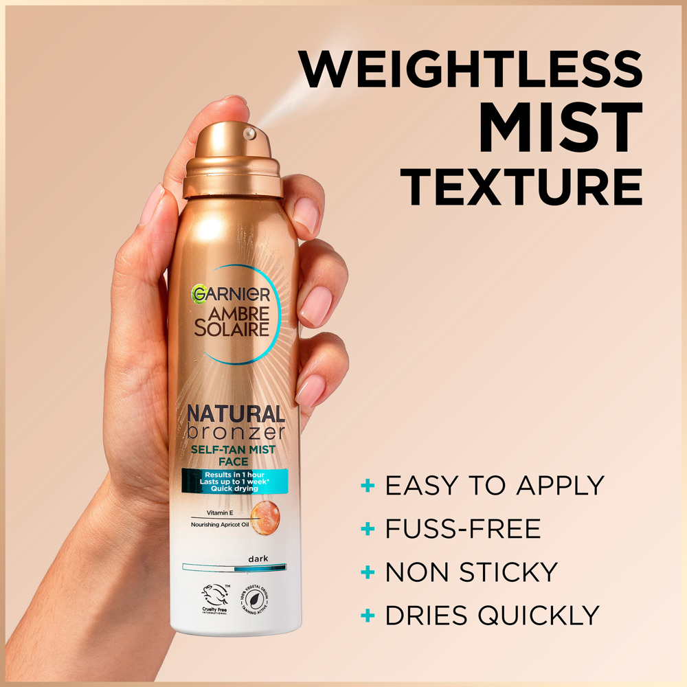 Natural Bronzer Self Tan Mist Face, 75ml