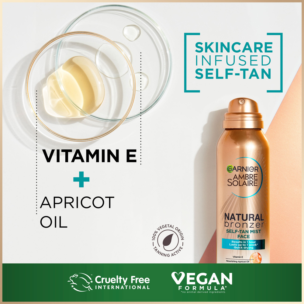 Natural Bronzer Self Tan Mist Face, 75ml