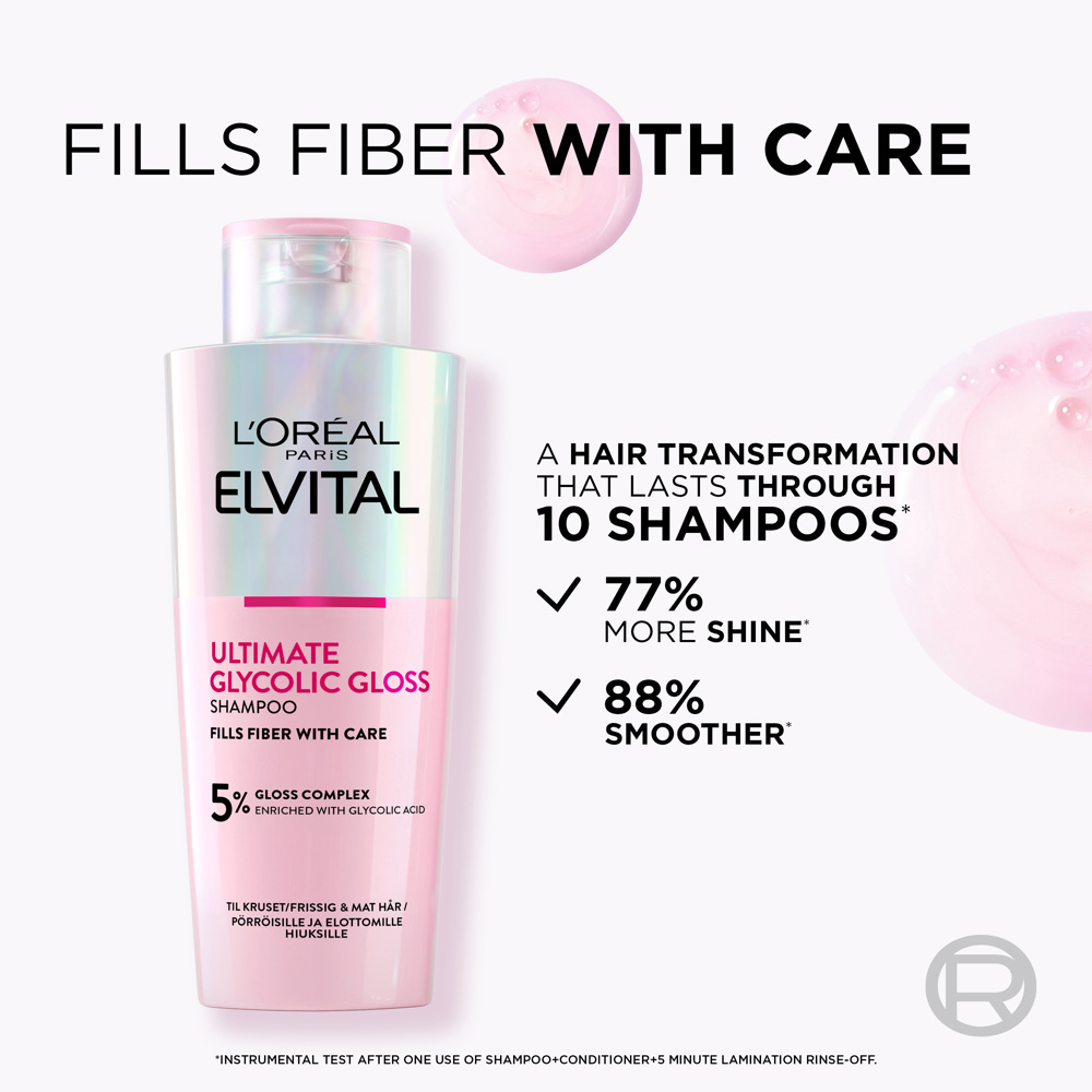 Elvital Ultimate Glycolic Gloss Shampoo