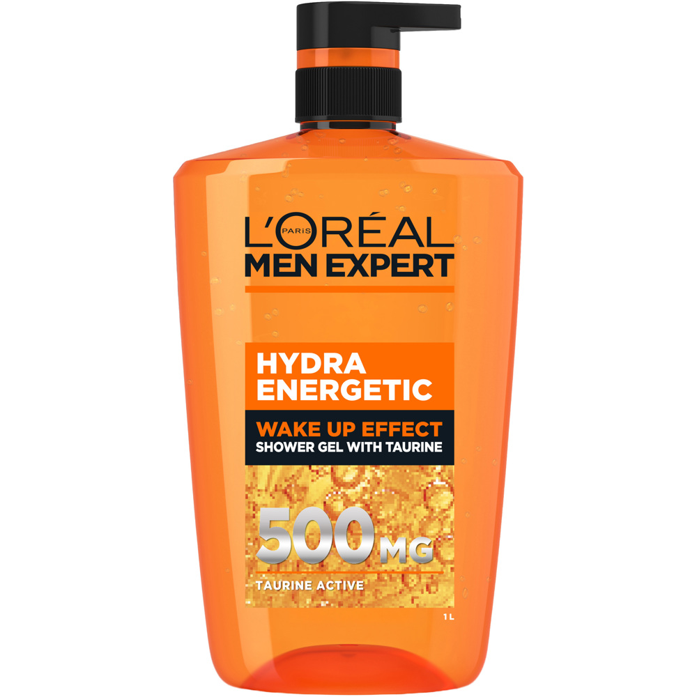 Men Expert Hydra Energetic Wake Up Effect Taurine Shower Gel, 1000ml