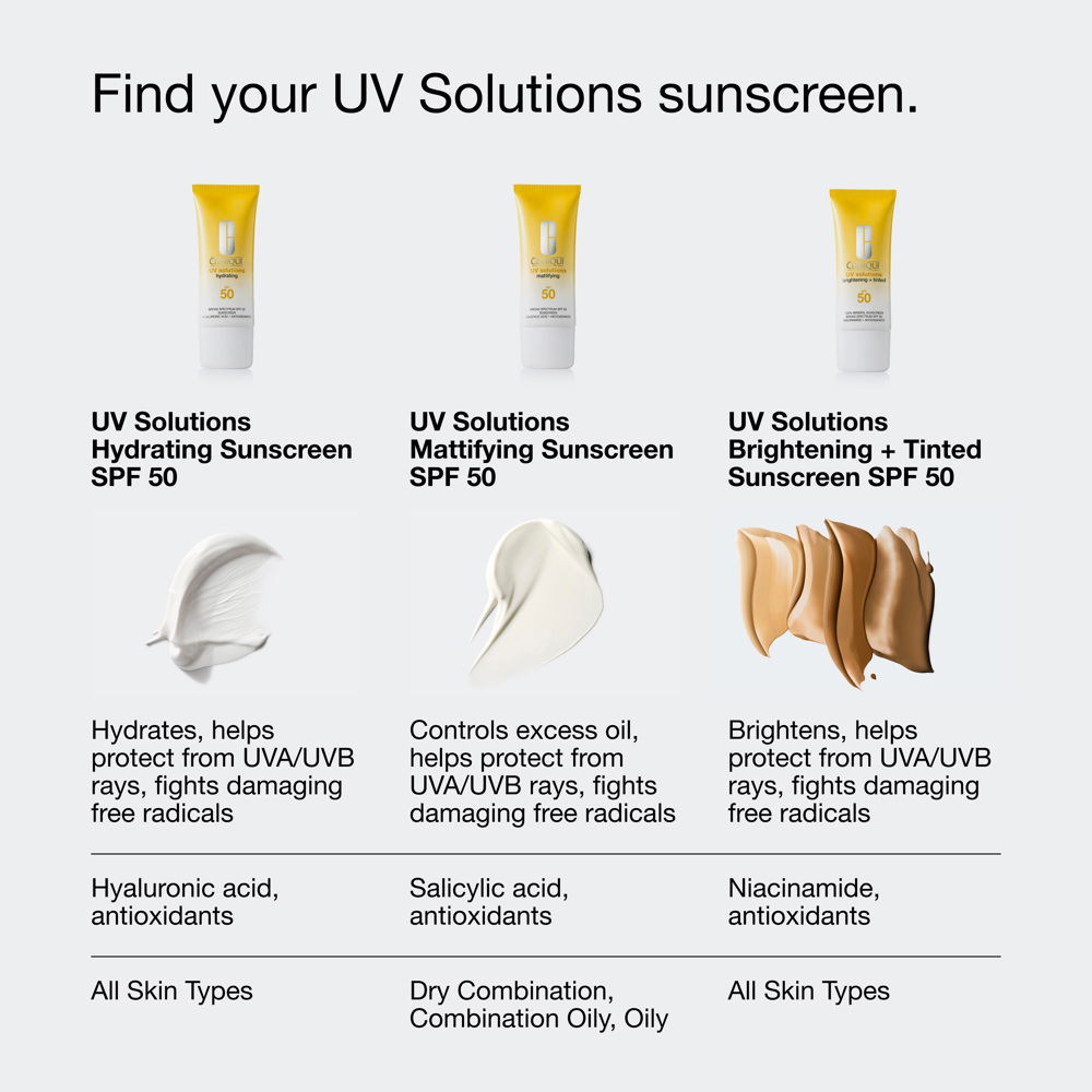 UV Solutions Brightening + Tinted Sunscreen SPF50, 40ml