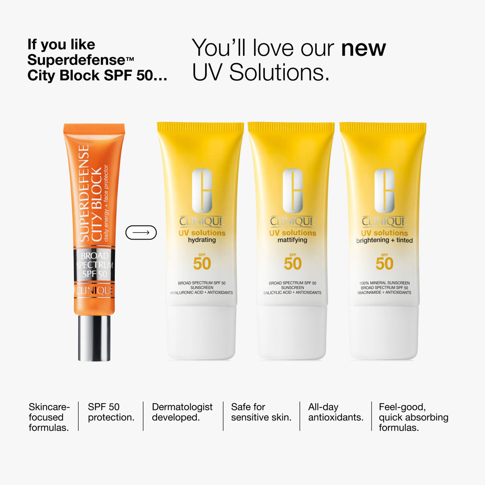 UV Solutions Brightening + Tinted Sunscreen SPF50, 40ml
