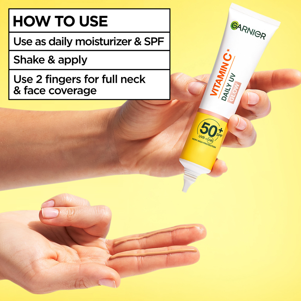SkinActive Vitamin C Glow Boosting Daily UV Fluid SPF 50+, 40ml