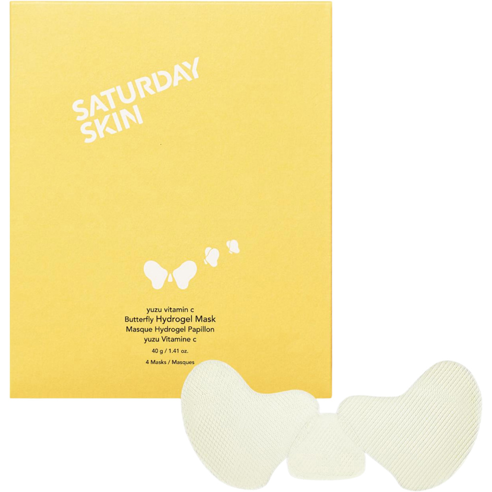 Yuzu Vitamin C Butterfly Hydrogel Mask 4-Pack, 40g
