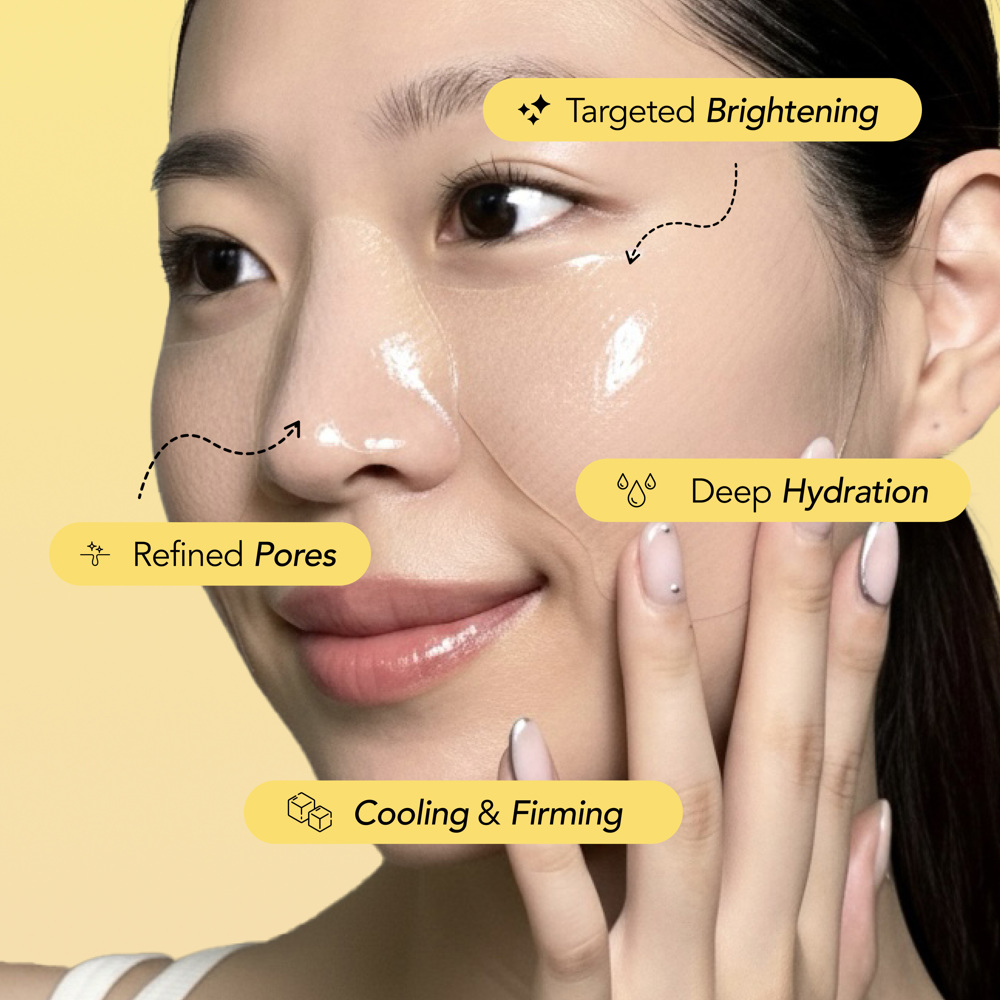 Yuzu Vitamin C Butterfly Hydrogel Mask 4-Pack, 40g