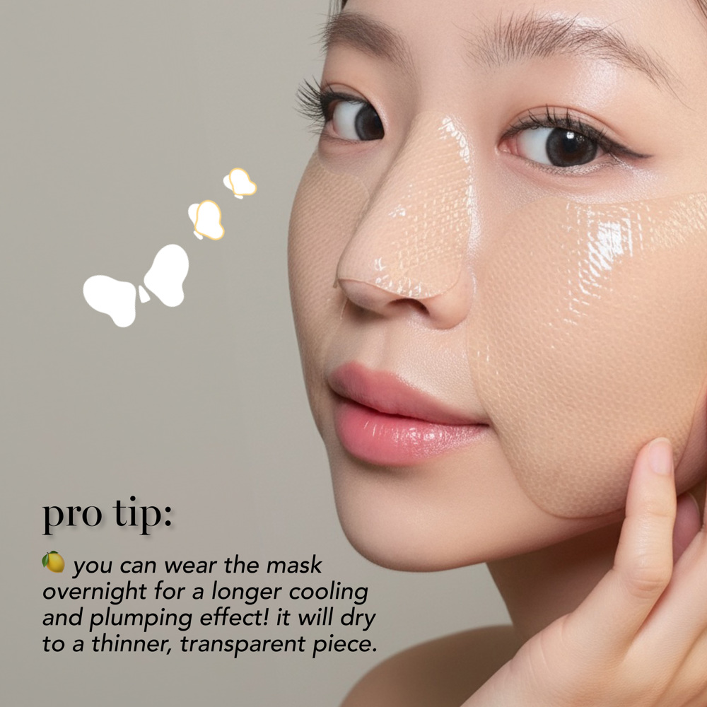 Yuzu Vitamin C Butterfly Hydrogel Mask 4-Pack, 40g