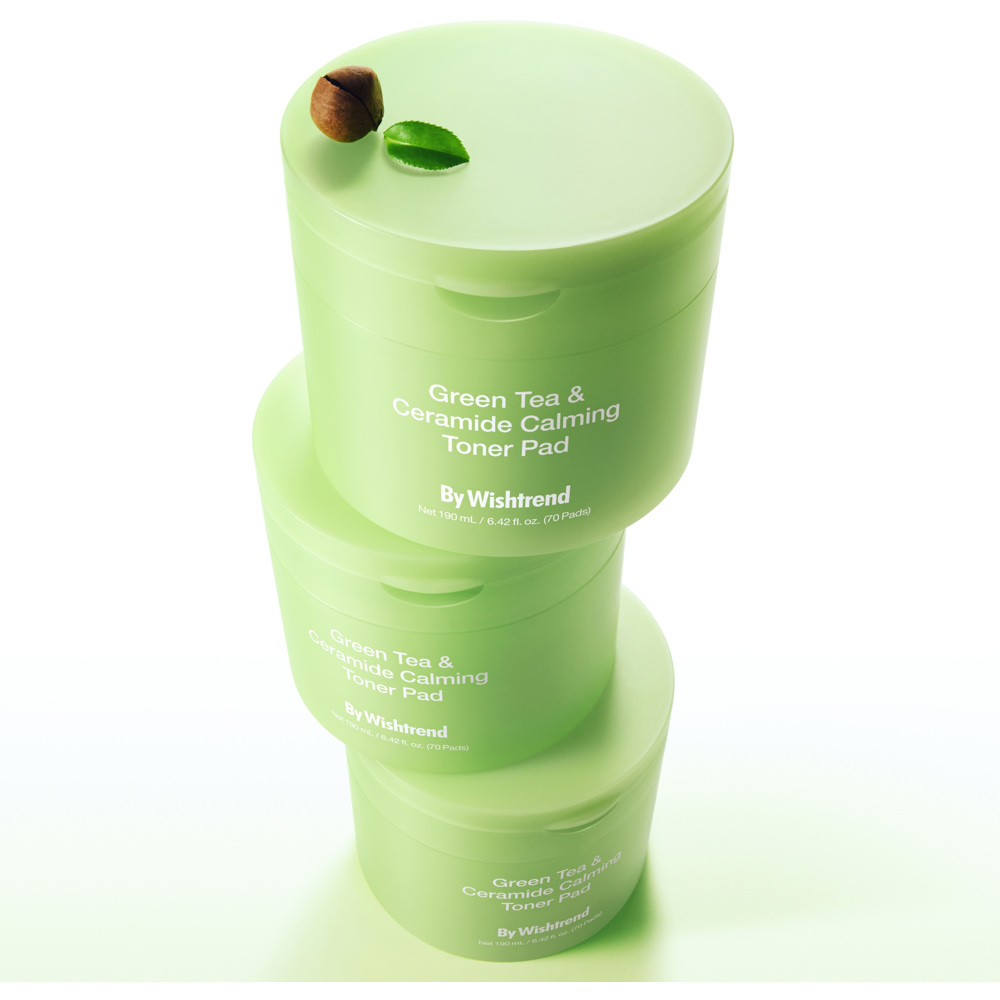 Green Tea & Ceramide Calming Toner, 70 Pads