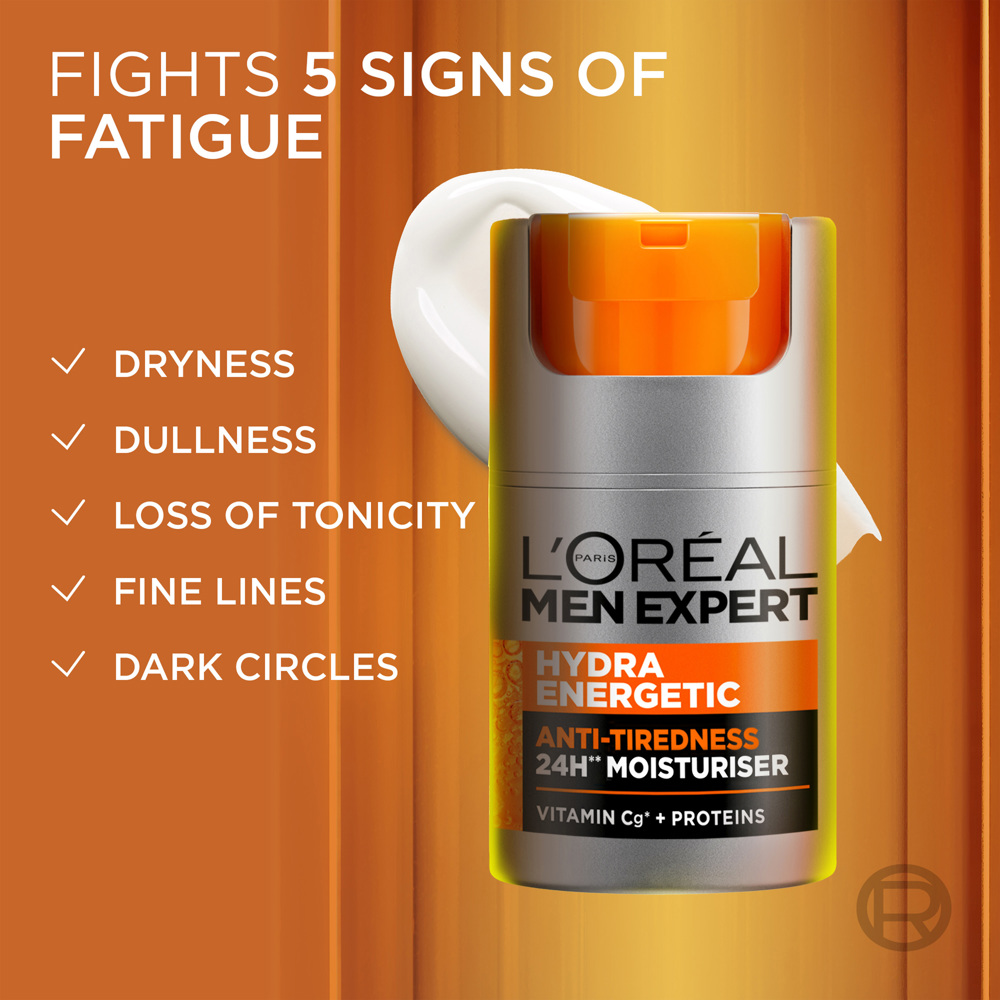 Men Expert Hydra Energetic Face Mousturizer, 50ml