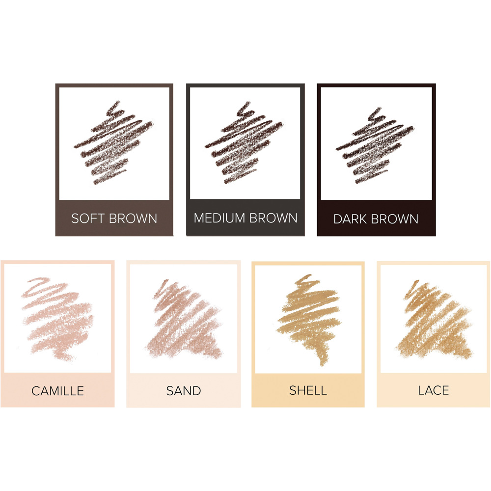 Sculpted & Defined Brow Trio, Medium Brown