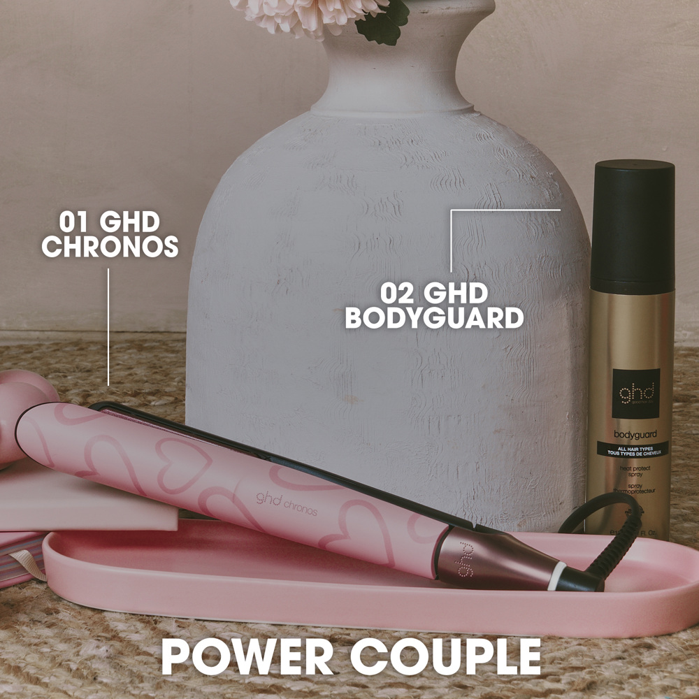 Chronos Hair Straightener, Limited Edition in Dusted Pink with Love