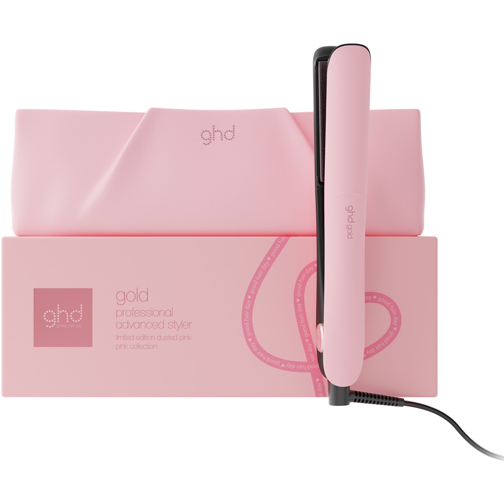 Gold Hair Straightener, Limited Edition in Dusted Pink