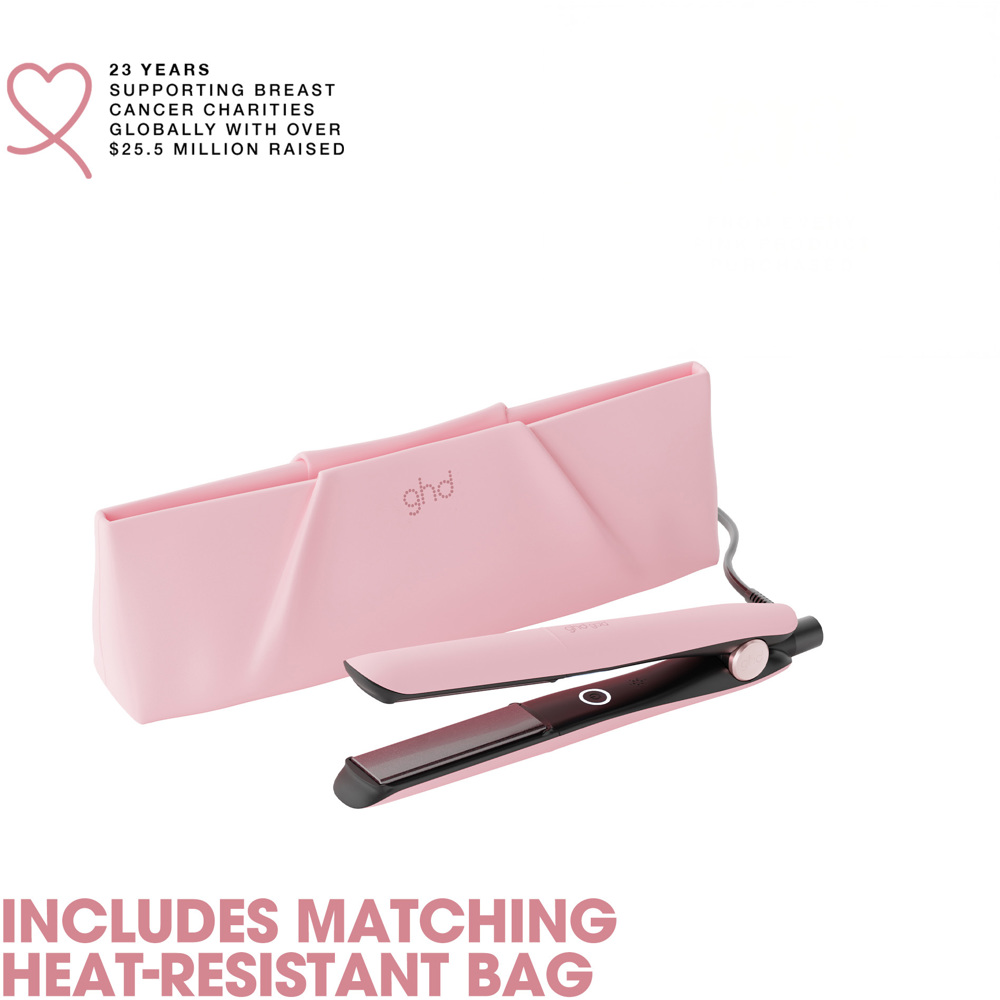 Gold Hair Straightener, Limited Edition in Dusted Pink