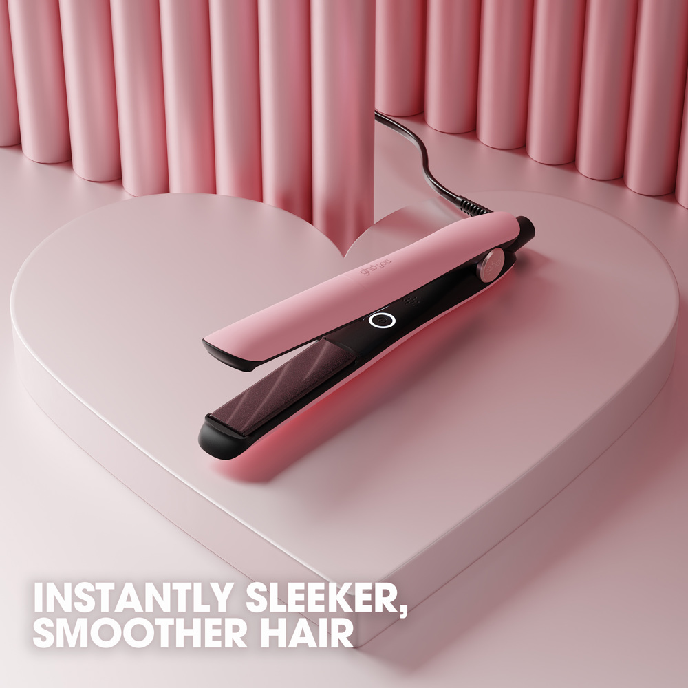 Gold Hair Straightener, Limited Edition in Dusted Pink