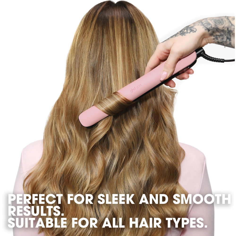 Gold Hair Straightener, Limited Edition in Dusted Pink
