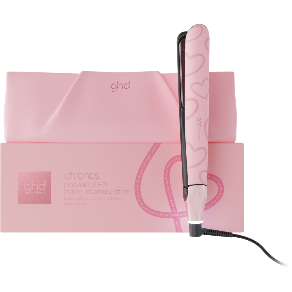 Chronos Hair Straightener, Limited Edition in Dusted Pink with Love
