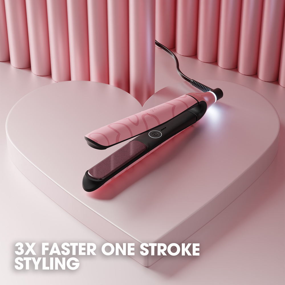 Chronos Hair Straightener, Limited Edition in Dusted Pink with Love