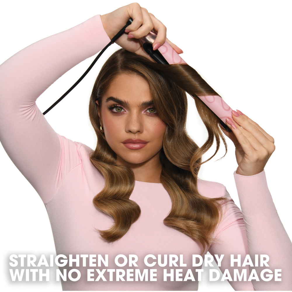 Chronos Hair Straightener, Limited Edition in Dusted Pink with Love