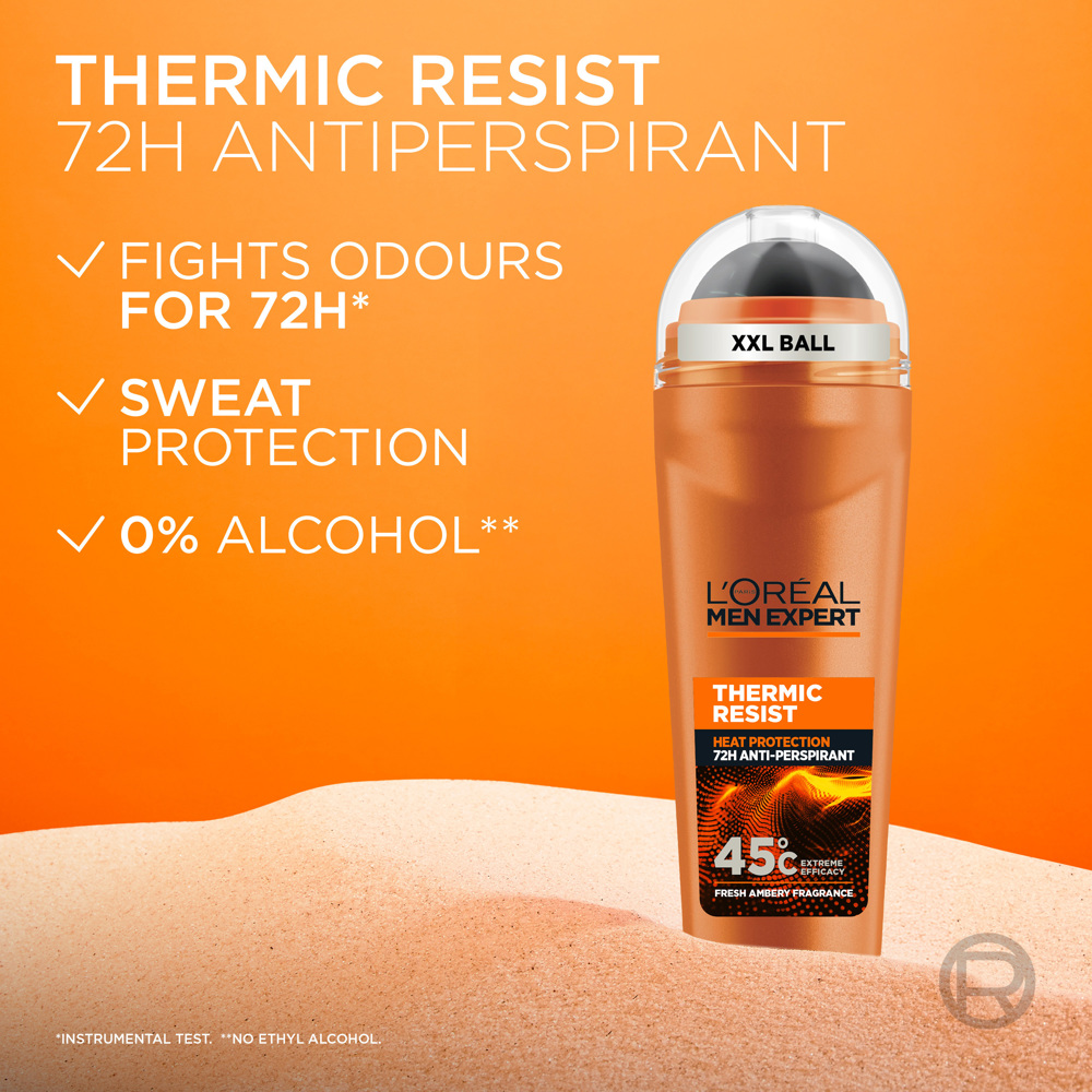Men Expert Thermic Resist 48H Anti-Perspirant Roll-On, 100ml