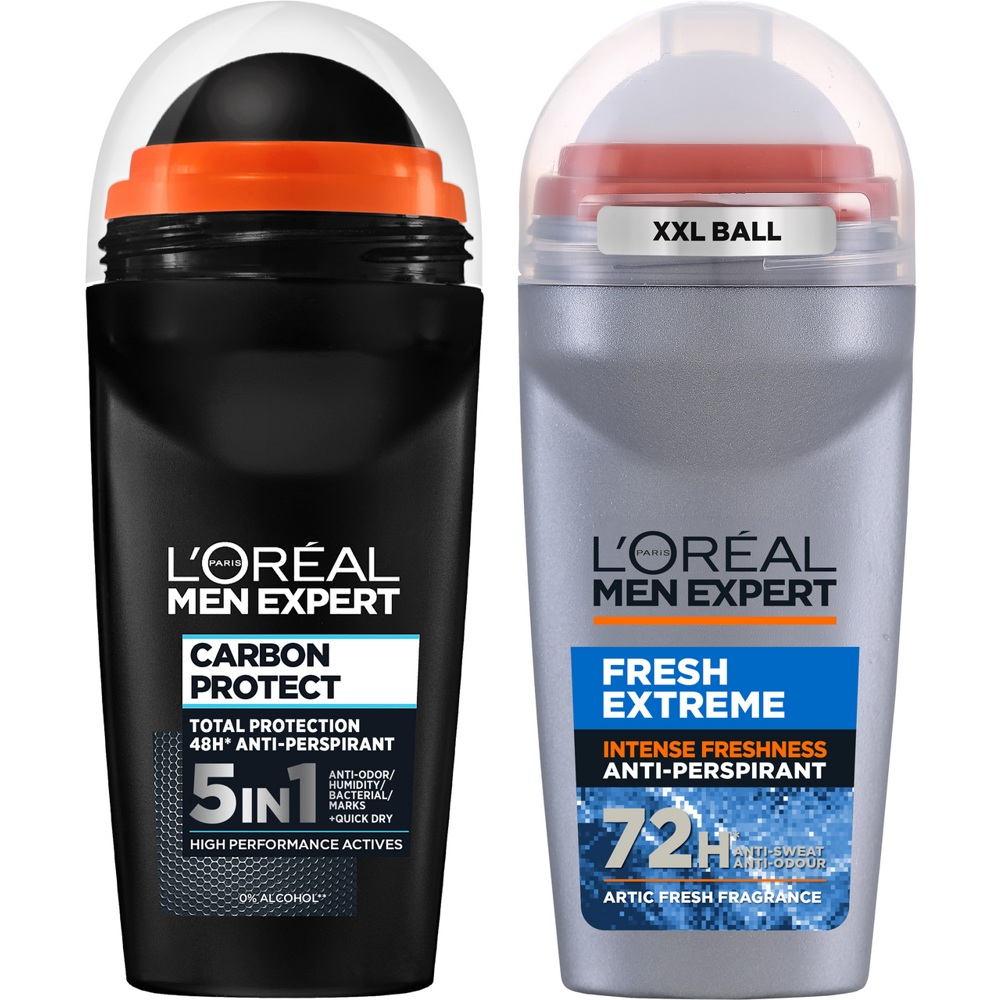 Men Expert Fresh Extreme XXL Roll-on 50ml + Carbon Protect Roll-On 50ml
