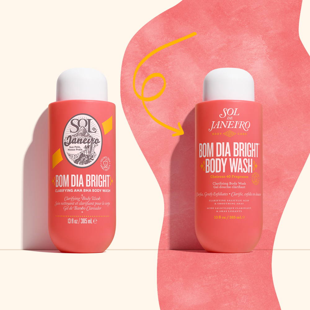 Bom Dia Bright Clarifying AHA BHA Body Wash, 385ml