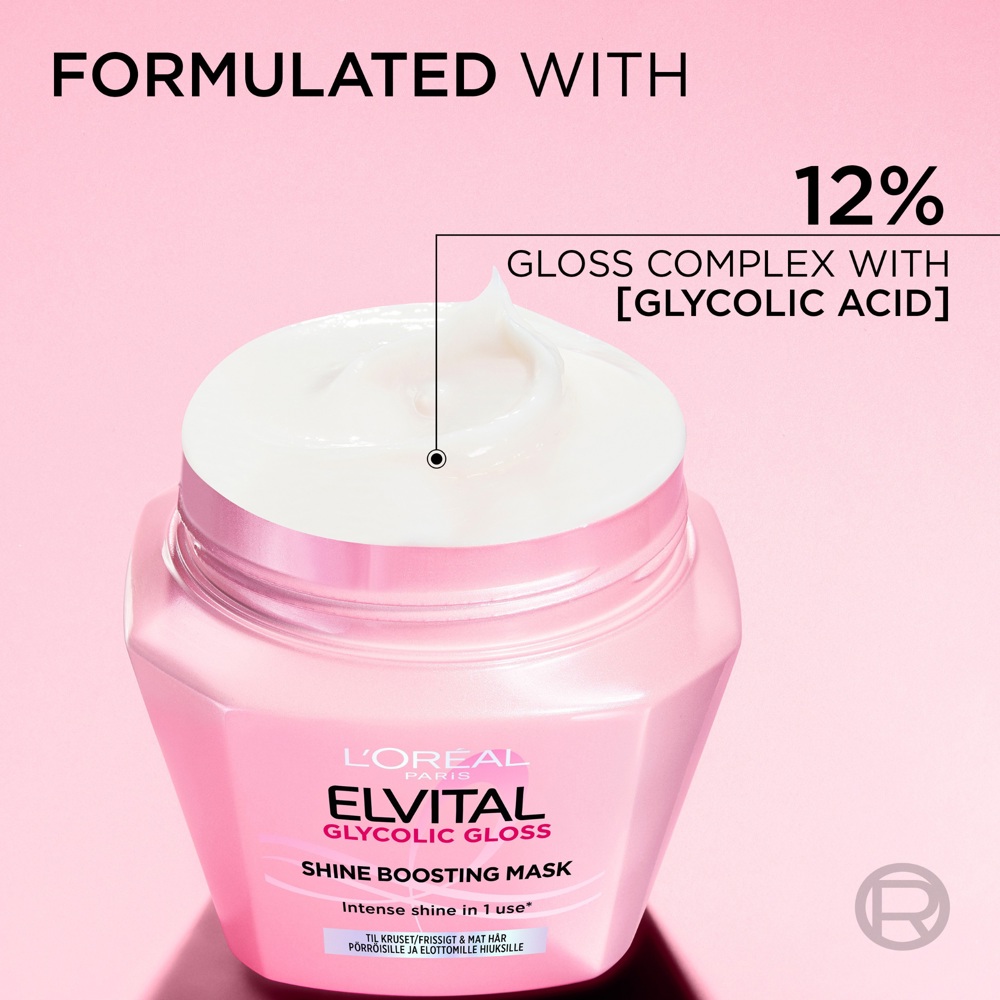 Elvital Glycolic Gloss Shine Boosting Mask, 300ml