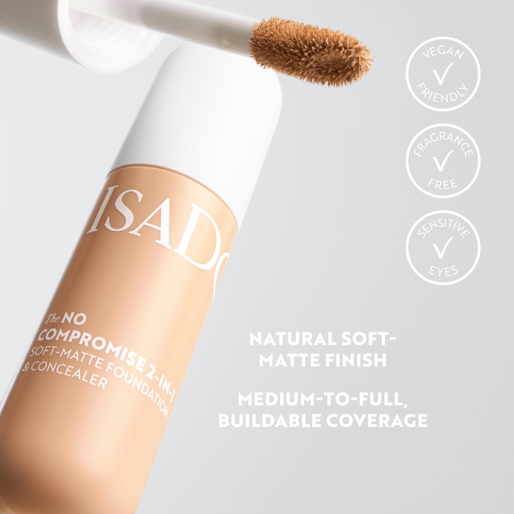 The No Compromise 2-in-1 Soft-Matte Foundation & Concealer