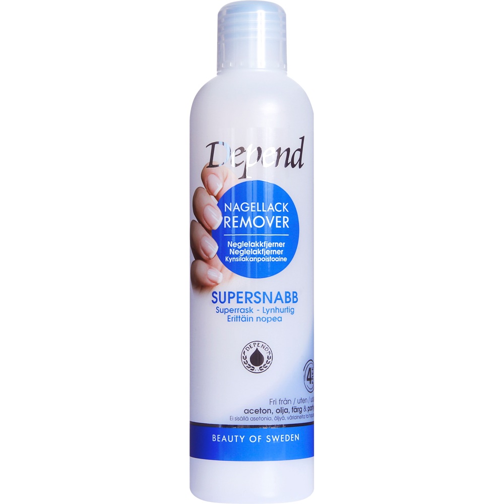 Nagellackremover Supersnabb Blå 250 ml