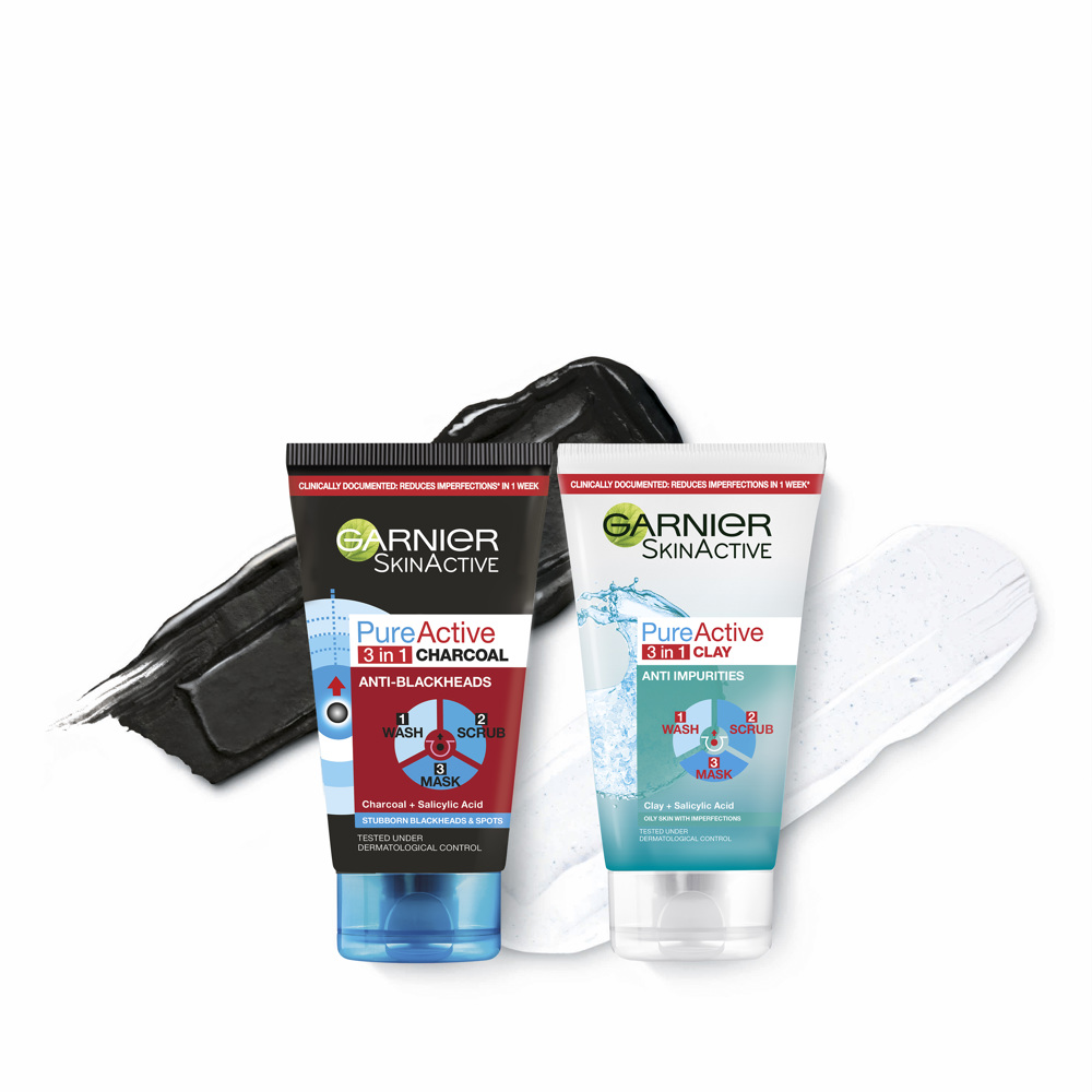 Pure Active 3 in 1 Wash Peeling & Mask 150ml