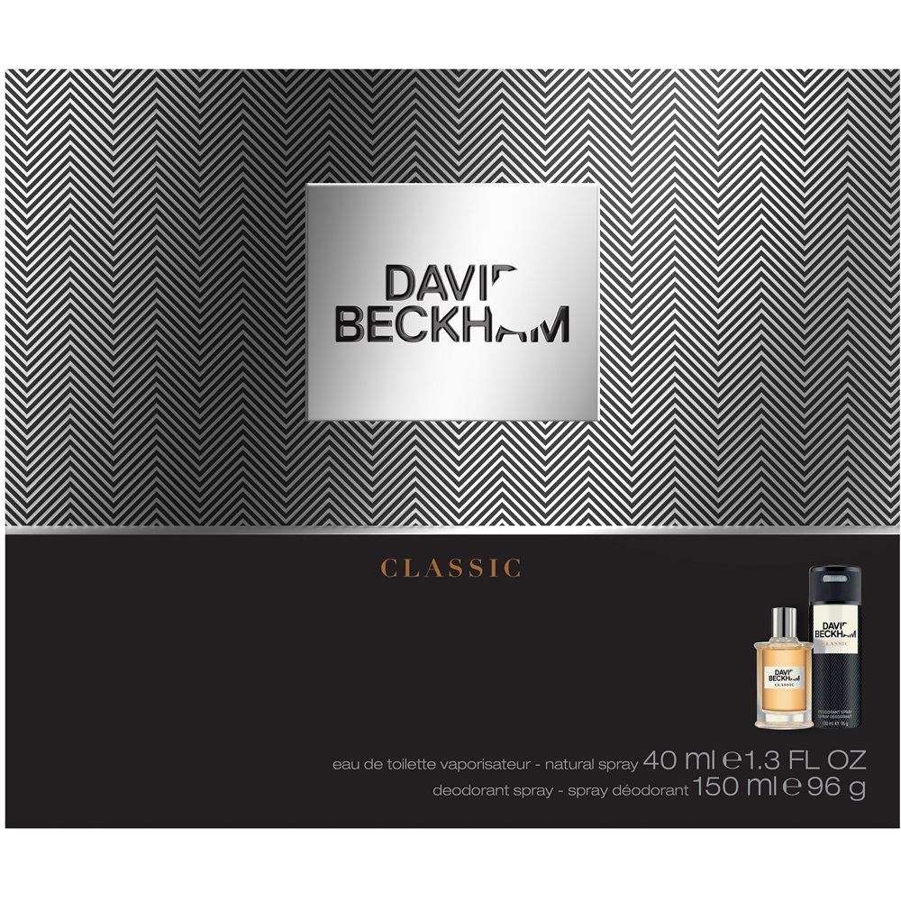 David Beckham Classic Set, EdT 40ml + Deospray 150ml