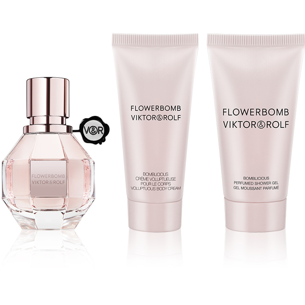Flowerbomb Set, EdP 30ml + 50ml Shower Gel + 40ml Body Cream