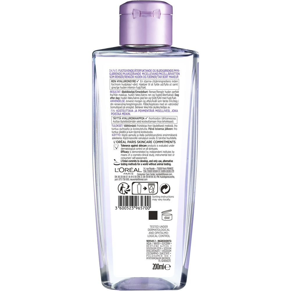 Revitalift Filler [+HA] Replumping Micellair Water, 200ml