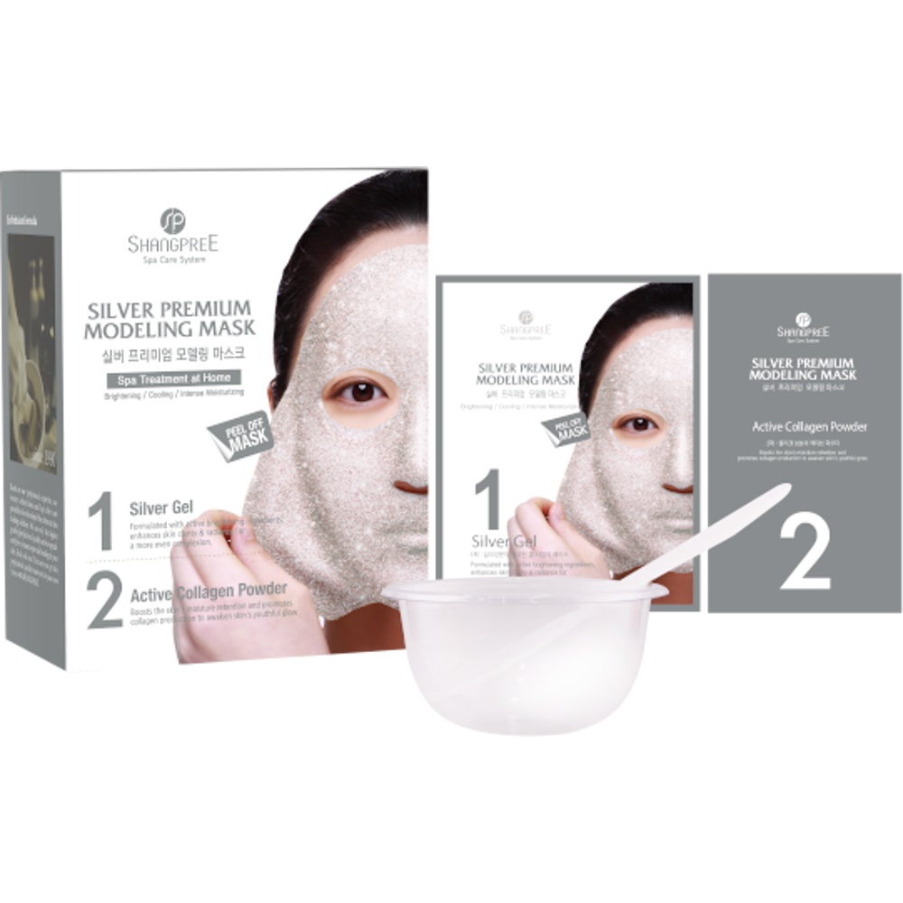 Silver Premium Modeling Mask (Inclu. Bowl & Spatula), 50ml